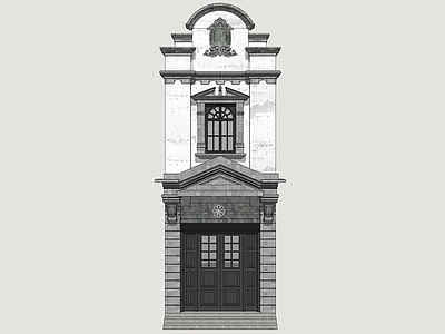 欧式古建双开门 海派建筑门窗 欧式建筑门窗 民国风建筑门窗
