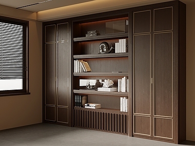 新中式书柜