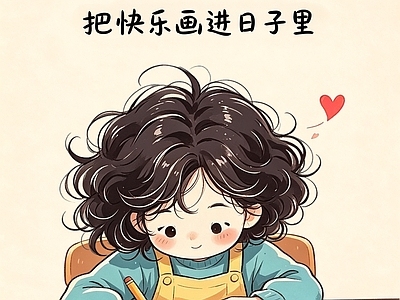其他挂画 治愈系人物