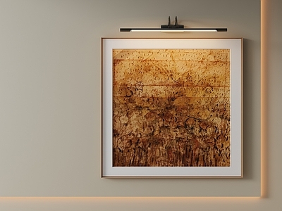 极简抽象挂画 侘寂做旧花卉画 复古肌理方形挂画
