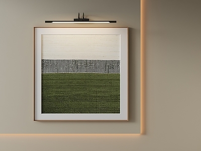 极简抽象挂画 侘寂原野抽象画 原木风原野挂画
