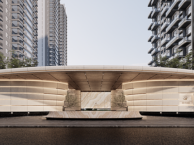 现代小区建筑
