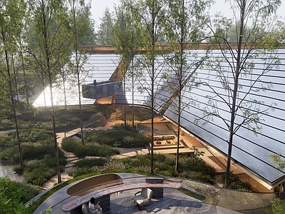 新中式景观小公建