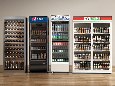 现代冰柜 冰柜 酒柜 红酒柜 冷藏柜 饮料柜展示柜