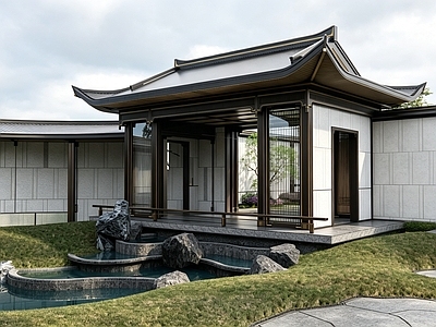 亭子 新中式唐风景观亭 现代中式金属景亭 中式钢结构景观亭 歇山飞檐景亭