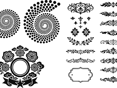 其他图库 花纹 纹理 贴图 贴图线稿 中式