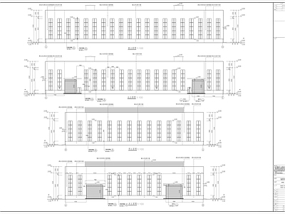 厂房 丁类高精度汽车 弹簧自动化生产 车间建筑平立剖 车间建筑图纸