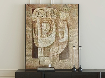 中古风抽象挂画 抽象画作 装饰画 墙面挂画 艺术画 画框