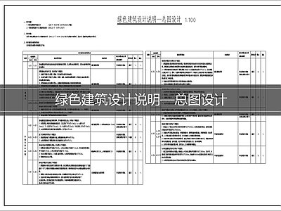设计说明 绿色建筑总图说明