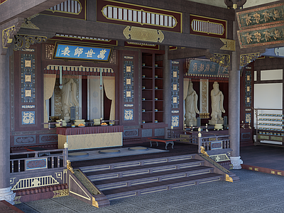 中式寺庙 中式 庙宇 祠堂 孔子 文庙
