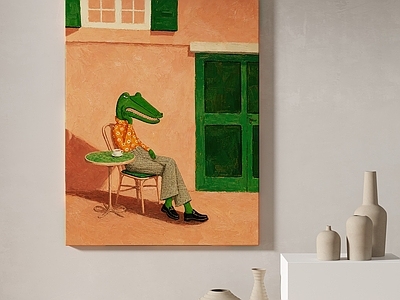 极简儿童挂画 现代简约抽象挂画