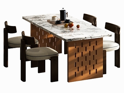 中古风餐桌椅