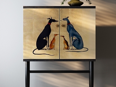 中古风玄关柜