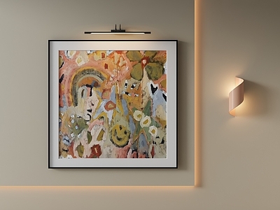 现代简约挂画 轻奢复古花卉挂画 茶室方形艺术花画