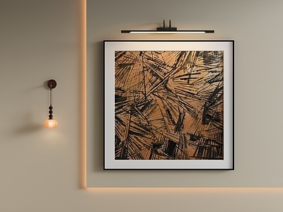 现代简约挂画 轻奢复古乱纹挂画 复古肌理装饰画