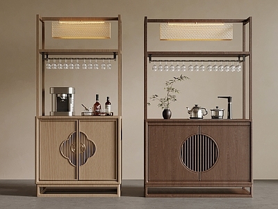 新中式餐边柜 新中式酒柜 新中式备餐柜