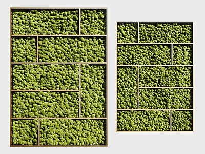 现代简约苔藓 现代植物墙 苔藓墙