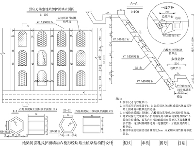 其他节点详图 植草护坡