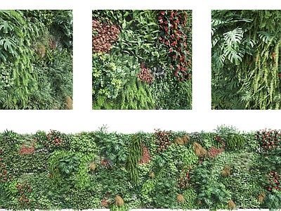 现代主义绿植墙