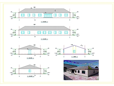 办公楼建筑 厂房 彩钢房