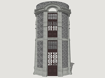 欧式古建双开门 海派建筑门窗 民国风建筑门窗 欧式木门窗