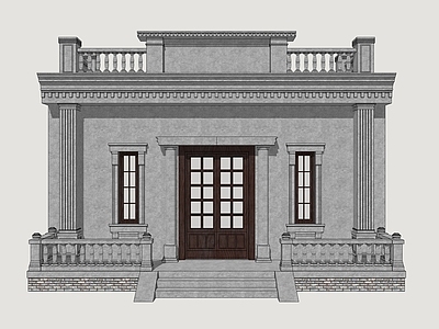 欧式古建风格建筑 海派建筑门窗 欧式建筑 民国风建筑门窗