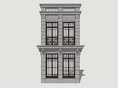 欧式古建窗户组合 海派建筑门窗 欧式建筑 民国风建筑门窗
