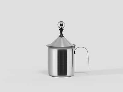 极简其他生活用品 不锈钢打奶器 现代奶泡器 咖啡拉花杯 奶杯