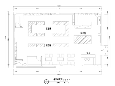 眼镜店 眼镜店设计平面图 眼镜店空间平面图 眼镜展示店平面图