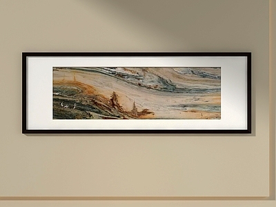 新中式山水画 办公室挂画 抽象挂画
