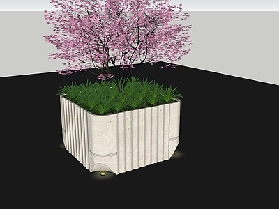 现代简约花钵花器 轻奢树池 造型花池 现代树池 景观树池 小区树池花池