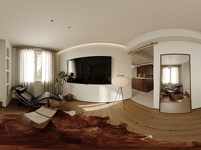 现代室内HDR