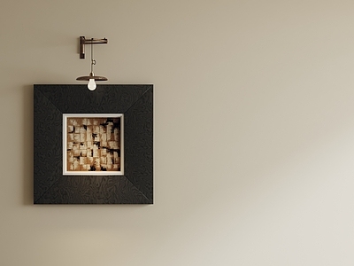 极简抽象挂画 中古色块装饰画 侘寂风色块挂画