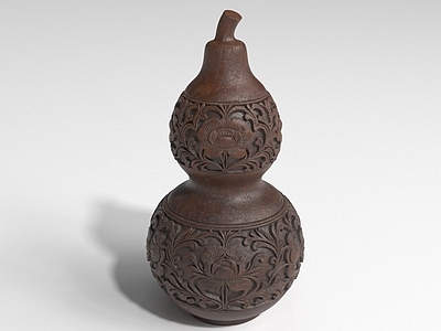 中式雕塑摆件 花纹葫芦 木葫芦 葫芦雕塑 茶具 装饰品