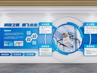 文化墙 科技文化墙 无人机文化墙 科技背景墙 科技展厅 科学文化墙