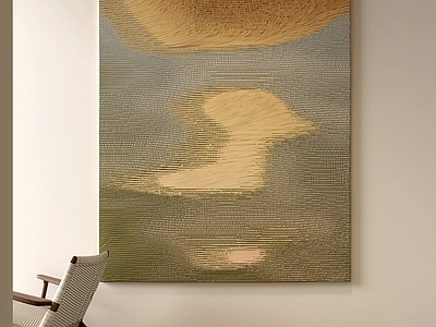 侘寂抽象挂画 玄关简约肌理画 茶室复古抽象画