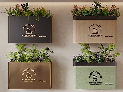 轻奢垂直绿化 花箱 外摆花箱 花池 植物堆 绿植