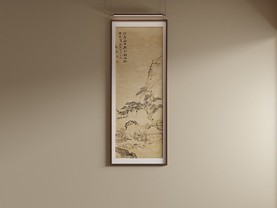 新中式山水画 山水国画 茶室写意山水挂画