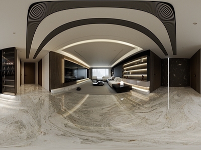 现代室内HDR