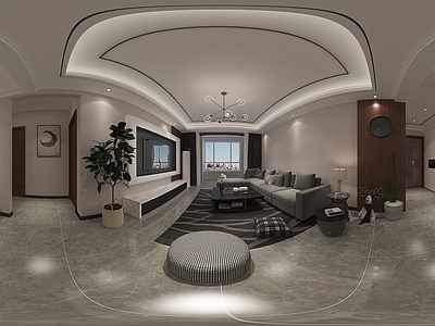 现代室内HDR