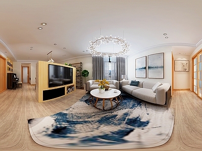 现代室内HDR