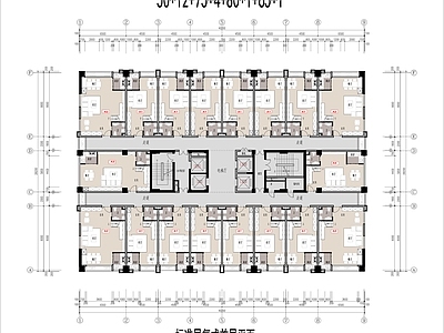 公寓建筑 LOFT公寓 类住宅公寓 方形loft公寓 100m以下高层