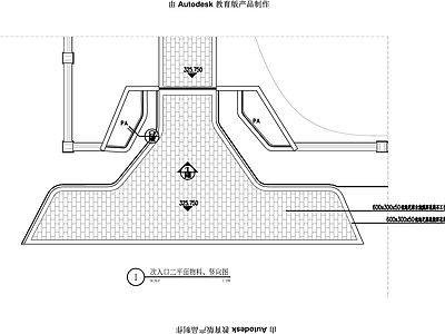 入口 景观次入口大门