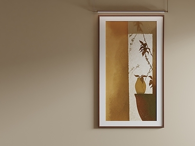 中古风儿童挂画 肌理静物装饰画 侘寂风茶室挂画