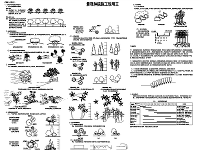 其他节点详图 植物绿化组团设计
