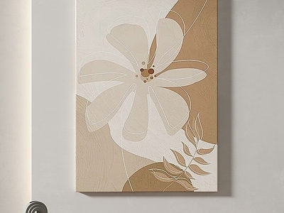 奶油风抽象挂画 奶油简约抽象挂画