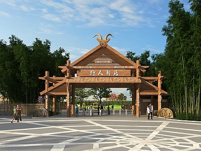 中式大门