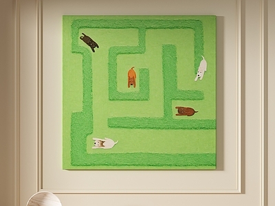 奶油风儿童挂画 奶油风抽象挂画