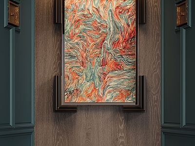 轻奢抽象挂画 现代挂画 新中式艺术画 高级装饰画 中古风挂画 复古挂画