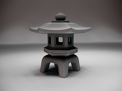 日式其他景观小品 中式景观石灯雕 塑侘寂庭院石灯笼 花岗岩石灯造景 六角石灯摆件 禅意园林石灯